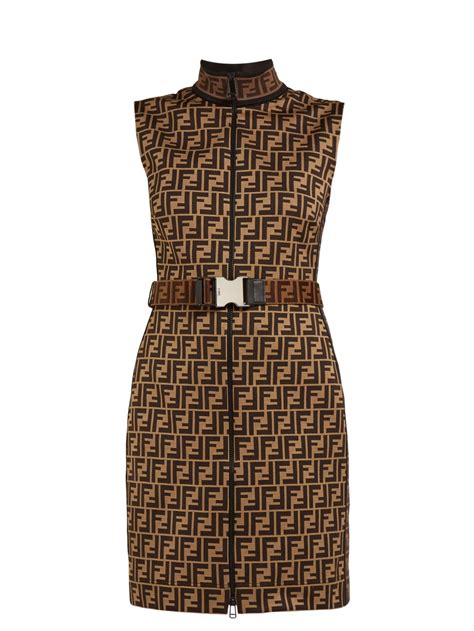 fendi 48|fendi brown cotton dress.